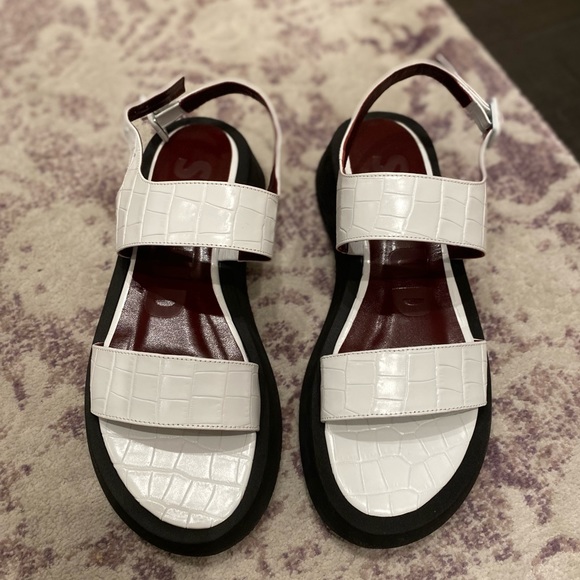 STAUD
Nicky Platform Flat Leather Sandals - Picture 3 of 6